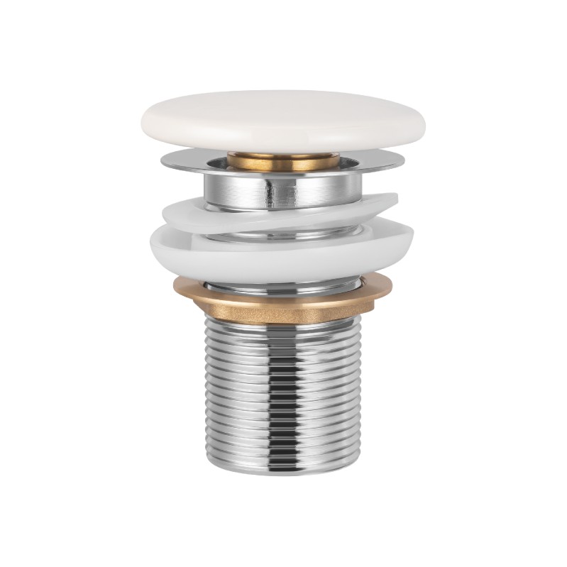 BLL-1005 White ceramic cap with brass